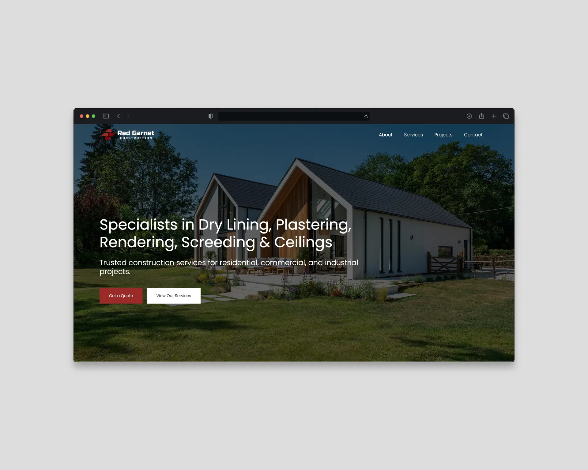 Red Garnet Construction project