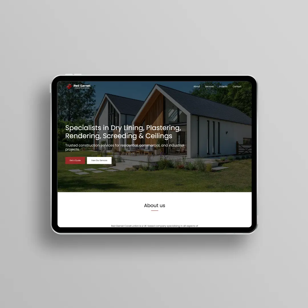 Red Garnet Construction Image